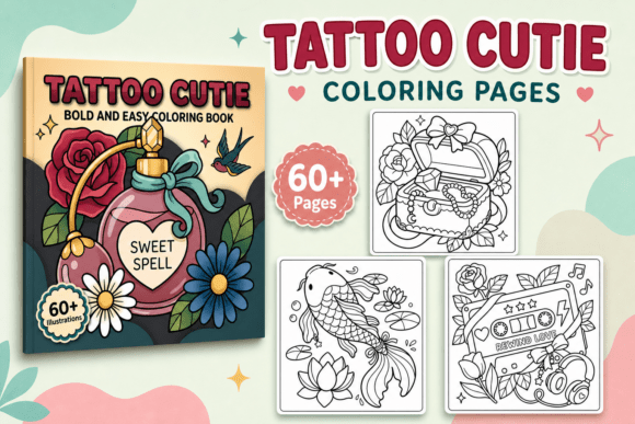 Download Tattoo Cutie Coloring Pages - Coloring pages Collection