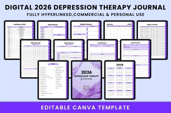 Download Digital 2026 Depression Therapy Journal - Depression therapy journal Collection