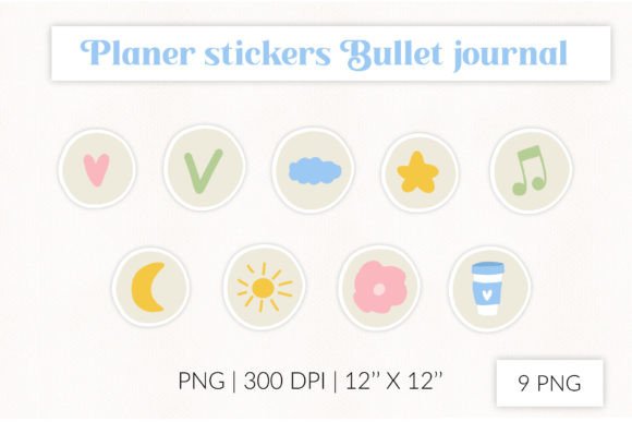 Download Planner Stickers PNG. Daily Routine - Premium Resources