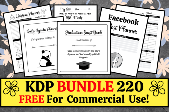 Download KDP Bundle Pack 220 Templates + Extras - Pack Collection