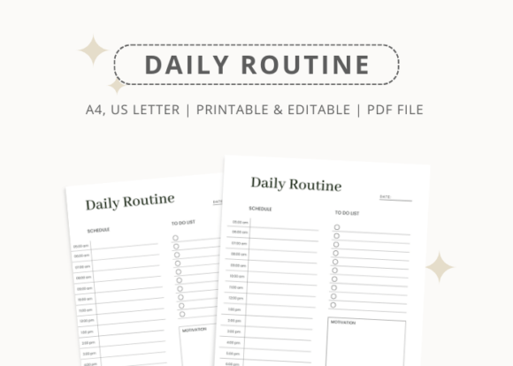 Download Simple Daily Routine Printable - Premium Resources